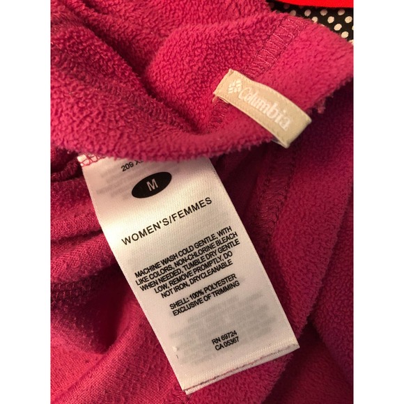 Columbia Purple Fleece Jacket Medium - Picture 3 of 4